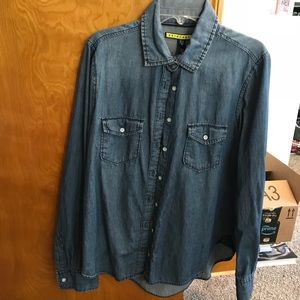 Denim button up